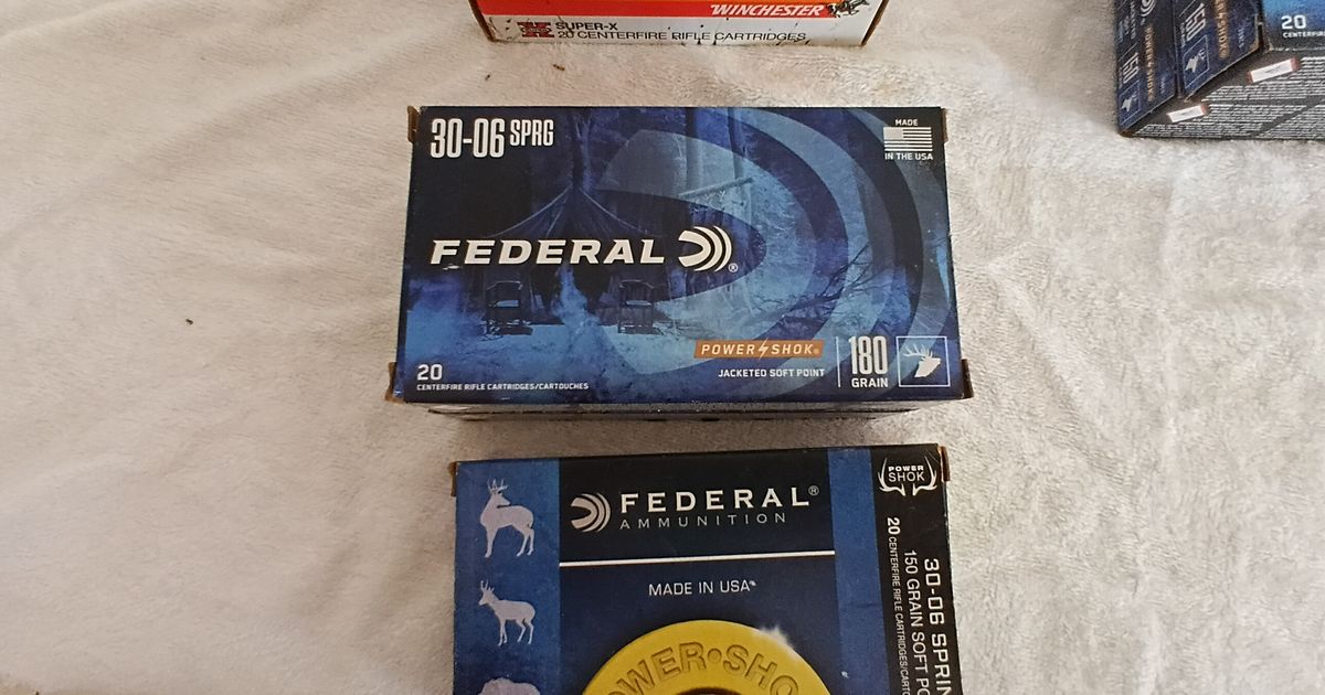 30-06 and 7mm-08 ammo