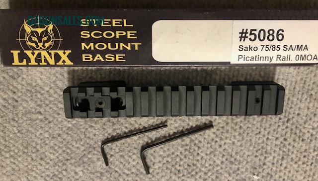 Lynx Sako Rifle Steel Picatinny Rail Base