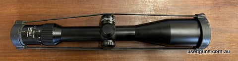 Doctor 2.5-10x48 4LP Scope 30mm tube and first focal plane. German made and comes with its box. Is in Very Good Condition. Has a Mark on the illumination ajuste