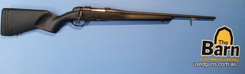 Steyr Pro Hunter 243W in very good condition. Blued barrel and has a synthetic stock. Has 2 piece bases. Gun is no longer produced.