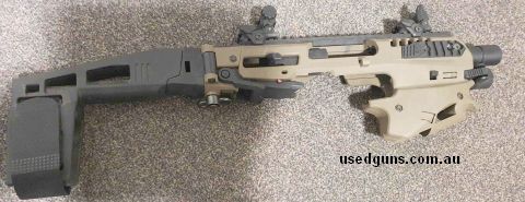 Very lightly used glock 17/19 chassis. Comes with original box, torch, manuals and 19 barrel conversion. Price includes postage to anywhere in Australia