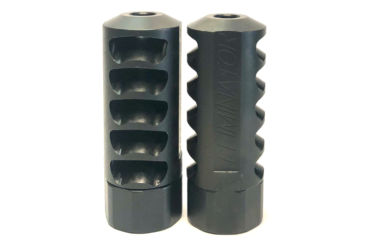 GRIZZLY MUZZLE BRAKE ELIMINATOR 5P 1/2 X 28 UP TO 30 CAL