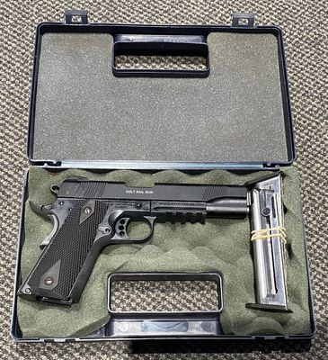 USED COLT 1911 9MM 10RND B/R 127MM 2MAG CASED SN: LK048751