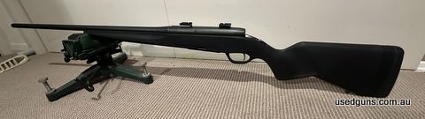 Steyr Pro Hunter in 300 Win Mag. As new condition, test fired at the range only. 26 inch barrel 100 hand loads negotiable price for local pick up only. Postage 