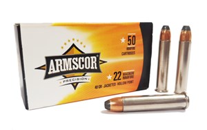 ARMSCOR
HR22HM
RX - HIGH VELOCITY
22WMR, 40GR, JHP
AMMUNITION

SPECIAL
$26.90 /PER 50
$229 /PER 500