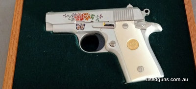 Colt Mustang Special Edition 380 pistol. Only 100 copies were produced. Cost mee $10,000. Includes postage.