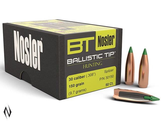 NOSLER 308 150GR BALLISTIC TIP 50PK