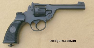 For the Collector. - Rare - EnfieldNo.2 Mk1 .38 Smith & Wesson (.38-200) 5" revolver in very good condition. Issued to the Royal Australian Air Force 1943. All 
