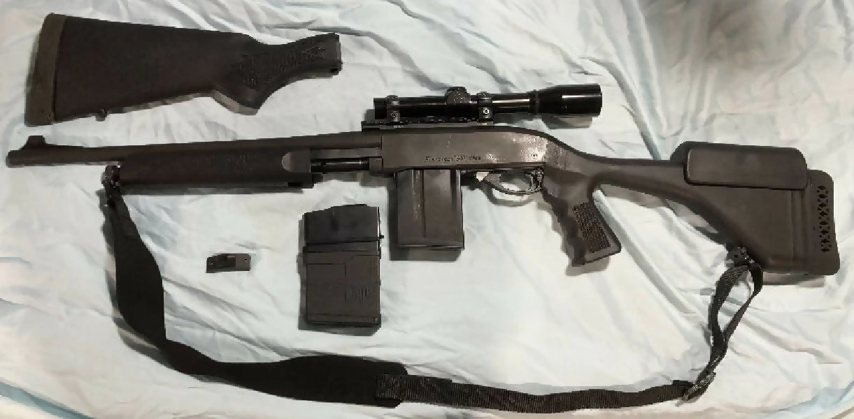 Remington 7600 pump-action rifle chambered in .308 Win. Excellent condition, low round count, carefully maintained. Smooth action and reliable, increasingly sou