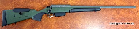 Near new. Tikka T3X Super Varmint 7mm Rem Mag cerakoted barrelled action, Fluted bolt. Synthetic adjustable stock, with Picatinny rail. Hardly used.