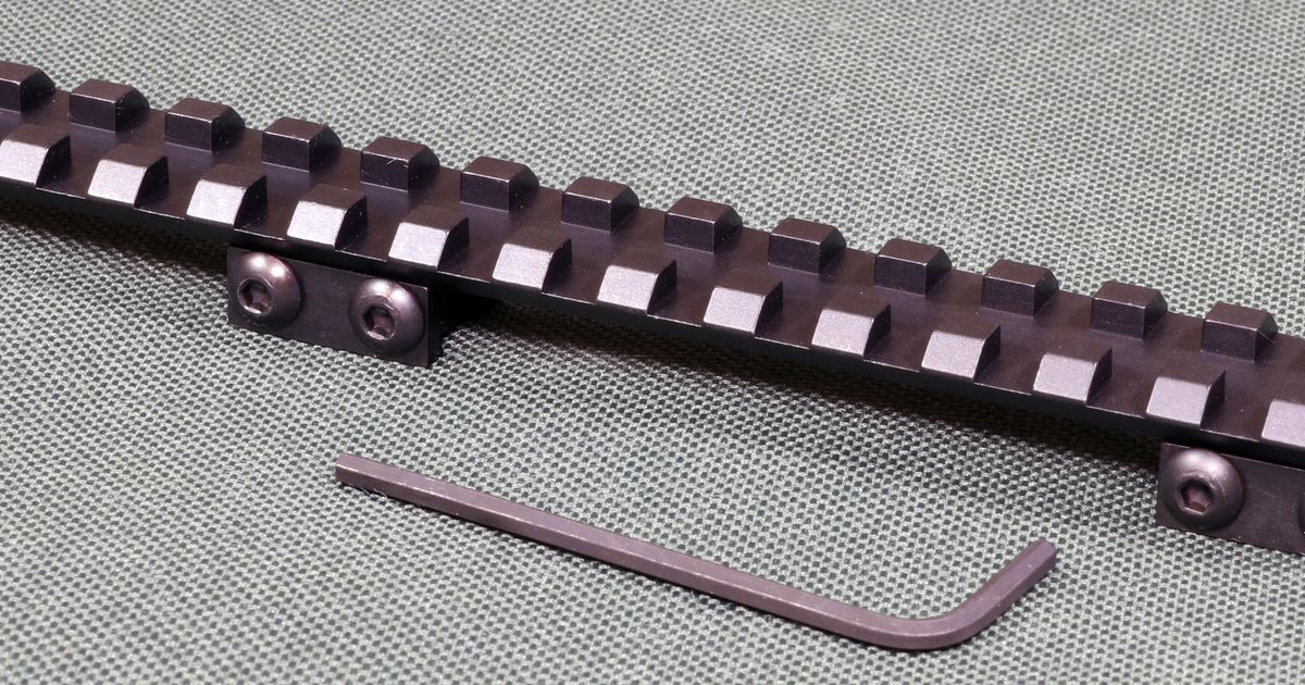 CZ452 CZ455, CZ457 Extended PICATINNY Rail, STEEL MATT finish.