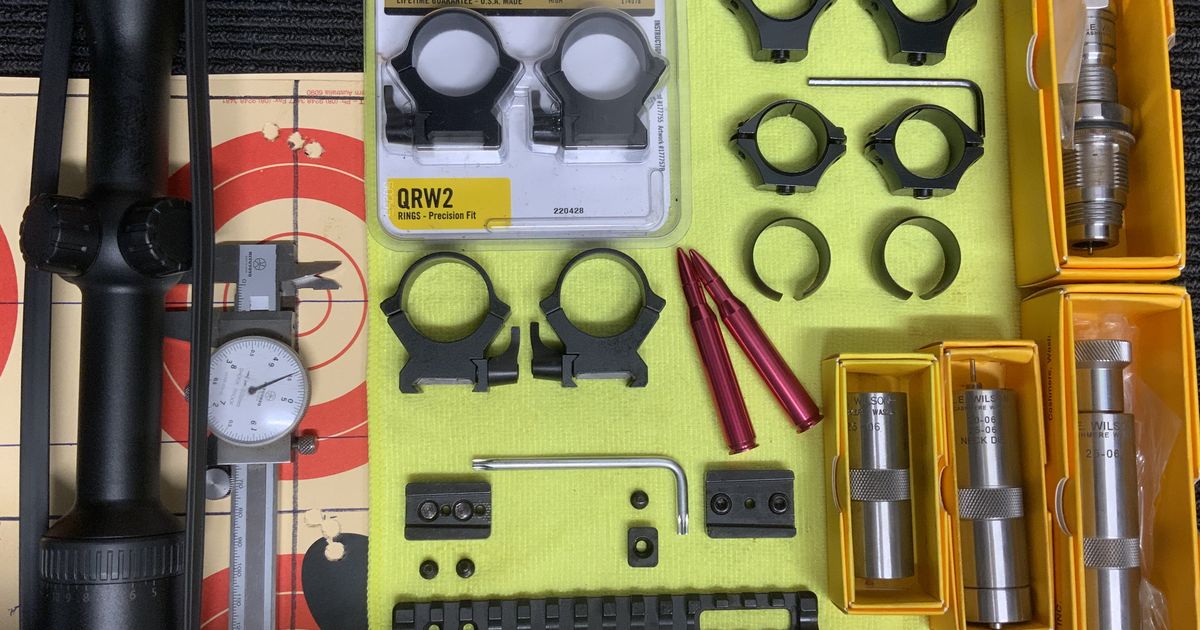 Zeiss Scope, Leupold Rings, Optilock Rings Contessa Picatinny Rail, Wilson Reloading Dies, Sierra & Nosler Projectiles