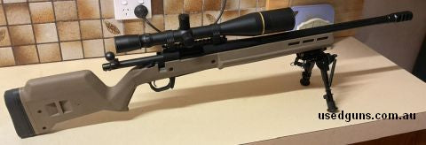 308 Winchester Remington 700 magpul enhanced rifle 10 shot magazine vx3 8.5-25x50 leopold long range scope .comes with replacement cheek risers and but pad spac