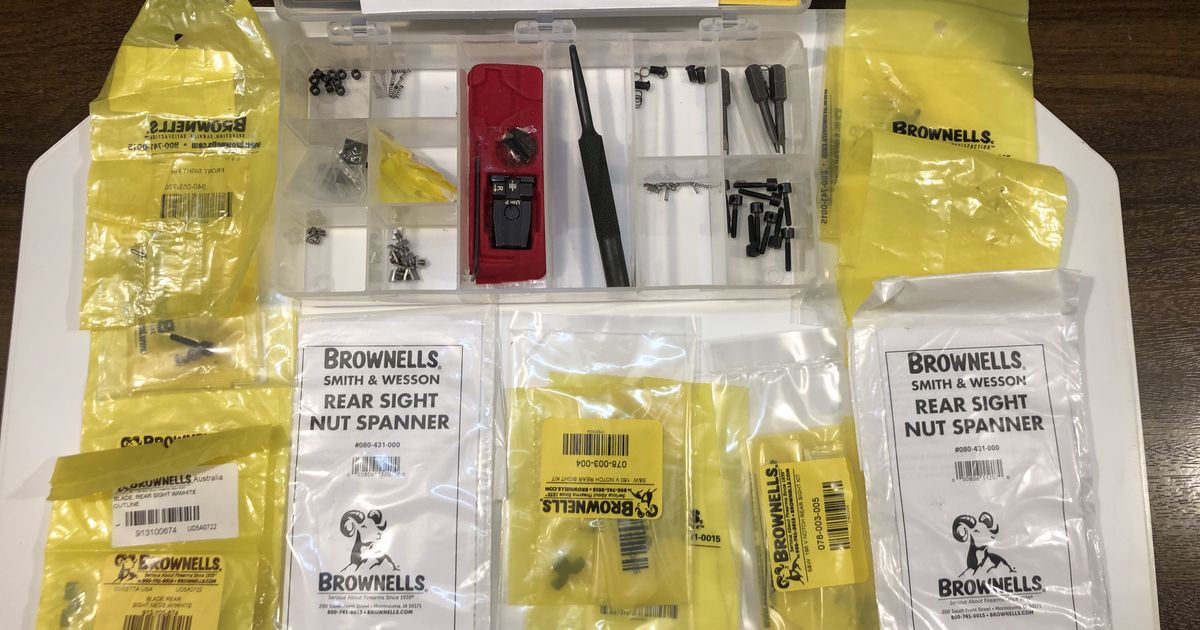 Brownells S & W Rear Sight Rebuild Kit (many extras)