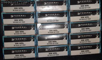 Federal 308Win 180gr Powershock ammo. $25 per box. 20 rounds per box. To be sold in lots of 5 boxes. Pickup South Perth. Valid licence to be sighted on pickup.
