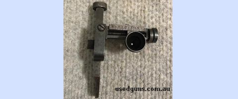 Mues aperture peep sight in tidy condition. Phone 0429849007. If reply by email please forward return phone number.