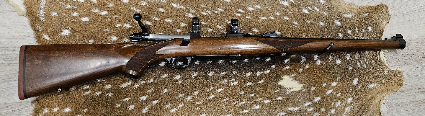 Ruger M77 mk1 tang safety 7mm-08 full stock. Comes with original scope rings. Priced to sell as im downsizing my collection. Please text or call no emails..