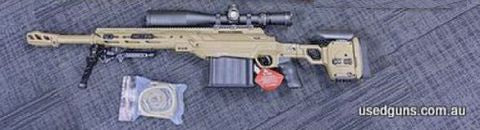 Brand new unfired Cadax 50Bmg. Comes with Cadax drag bag, Cadax Bipod and Cadax sling. This rifle is unfired, Scope and rings not included. Best looking 50 BMG 