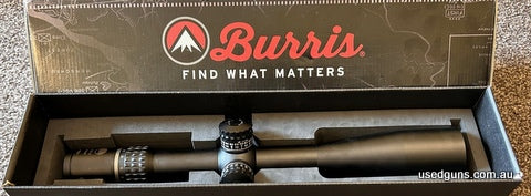 Immaculate Burris XTR II scope, comes with box. 5-25x50mm, front focal plane, 34mm tube. 0.1 mRAD. SCR reticle. Presents in as new condition.