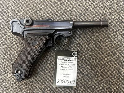 Consignment Mauser P08 9mm / SN: 8993