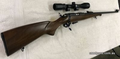 CZ452 in 22 WMR in excellent condition, comes with Bushnell Trophy scope ready to mount, scope was on rifle but removed and put back the original iron sights du