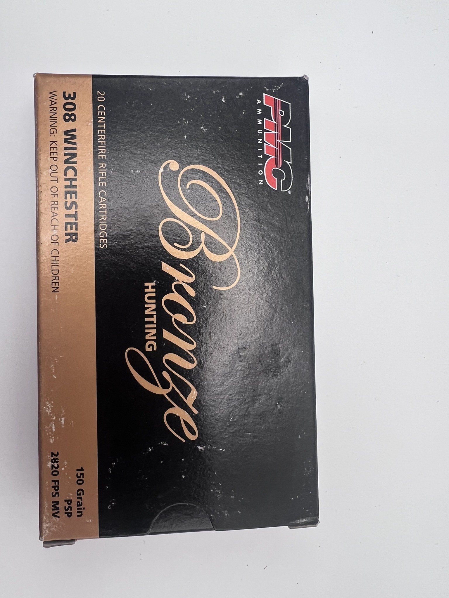PMC Bronze Hunting 308WIN 150G PSP Box of 20 Cartridges