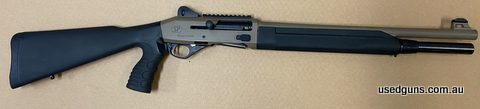 Very good condition Stoeger M3000 12G straight pull shotgun, FDE colour, 7+1 magazine capacity, pistol grip and 1 piece Picatinny rail. the barrel and action ar