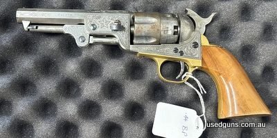 Uberti 1848 44 BP, has some surface rust on chamber. Is in good condition overall