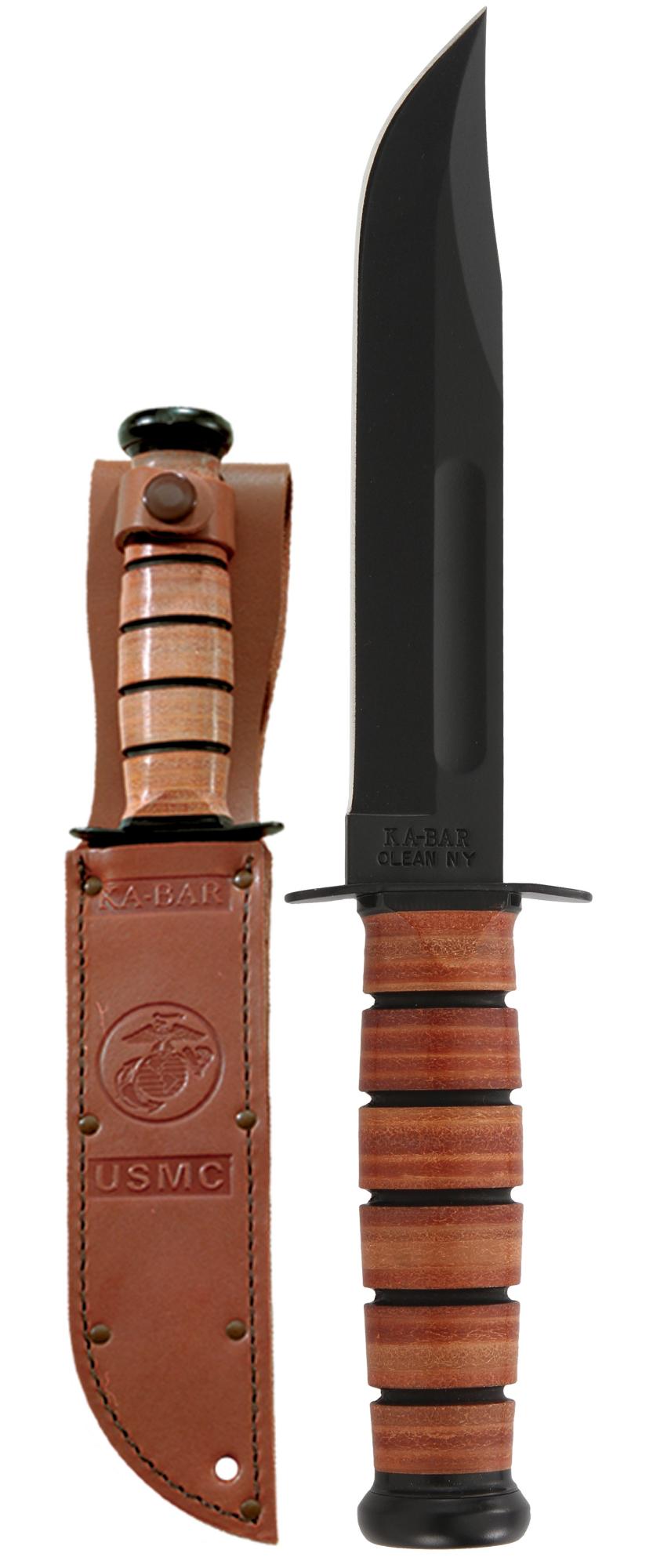KA-BAR FIGHTING USMC LEATHER #KB1217