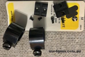 Weaver USA Savage 99 lever action rifle 1" mounts / bases. Phone 0429849007. If reply by email please forward return phone number.