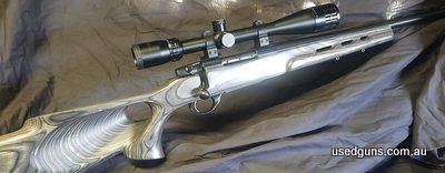 Weatherby Sub MOA 223. Good condition however some pitting in chamber that is not causing any issues. Shoots very well and plenty of life left in the barrel. Bo