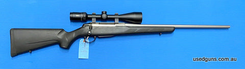 Very good condition Tikka T3 in 204 Ruger. Mounted is a Meopta Meopro 4-12x50. Perfect all weather small game setup with excellent glass. Sports a 22 inch barre