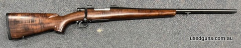 Brno 98 custom rifle in 7x57. High grade walnut stock. Very clean gun that has not seen much use. 24 inch barrel with barrel mounted swivel. Comes with a set of