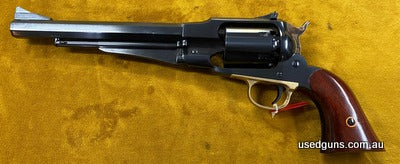 Uberti 1858 Remington New Army 44 BP revolver forged frame. Identical to Ruger Old Army