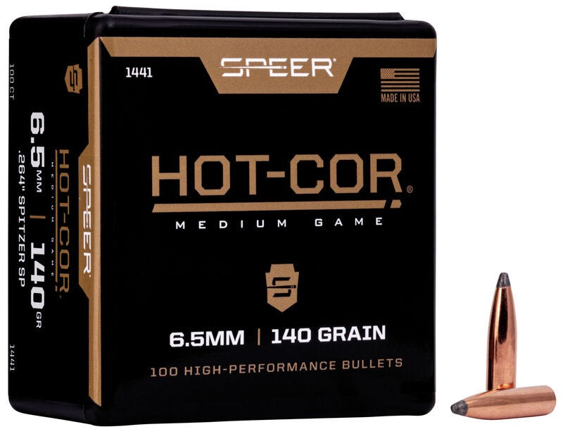 SPEER 6.5MM 140GR SPITZER SP HOT-COR 100PK