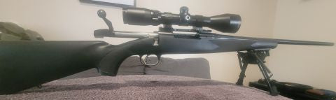 Marlin XL7 .270 Winchester bolt action rifle, 4 round internal clip, Barska 3-12 x52 scope + Spika scope cover, also comes with brand new adjustable bipod, come