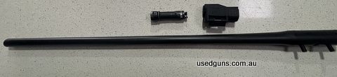 Blaser R93 barrel in 7mm Rem Magnum. Included magnum bolt head and magazine insert. Barrel has M14 x1 thread and thread cap. Excellent unmarked condition will l