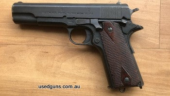 Kongsberg M1914, Norwegian version of Colt 1911, excellent condition, Manufactured 1922, gun is over 100 years old, crisp and clear markings, has all matching n