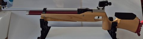 Selling my as new FWB 500 10m Target rifle. .177 cal. Air cylinder Peep sights. As new condition. A beautiful Rifle. Price includes postage.