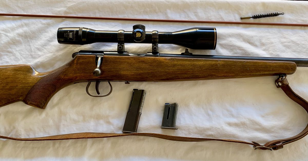 Krico Model 300 .22LR Bolt Action Rifle - Scoped with Nikko Stirling 6x40 + Extras