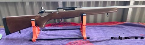 Brand new and has never fired a round . Was bought with intention to do some hunting . But am wanting to do some trap shooting instead . No marks . Timber stock
