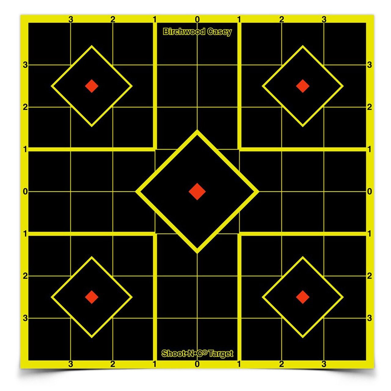 BIRCHWOOD CASEY SHOOT-N-C 8 SIGHT IN GRID TARGET 6PK