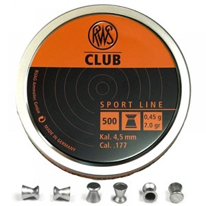 RWS
2136198
CLUB
177CAL, 7.0GR
AIR RIFLE PELLETS

$14.95 /PER 500
$134.55 /PER 5000

$