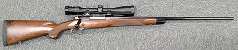 A Winchester Model 70 Super Grade in 300 Win Mag in excellent condition. This rifle is made in Utah, USA. The rifle comes with a Zeiss Conquest 4.5-14x44 MC sco