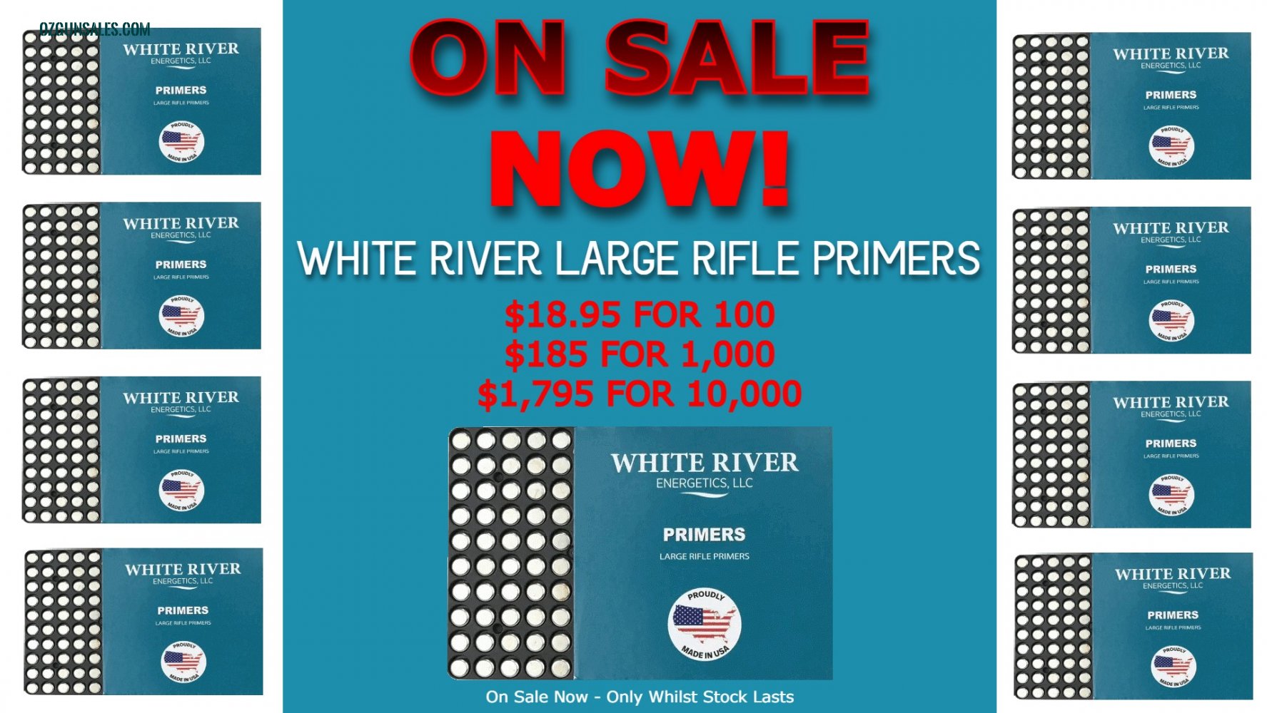 White River Large Rifle Primers - ON SALE NOW!