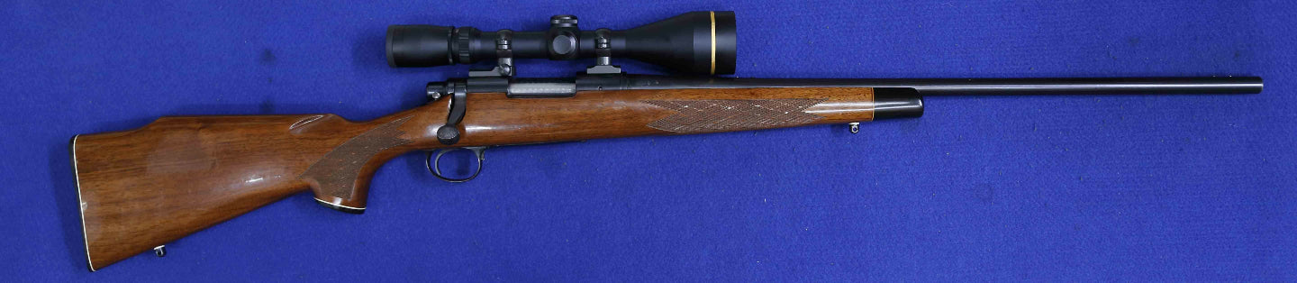Remington 700, 17rem, timber stock blue sporter barrel, hinged floor plate, internal magazine, Leupold VX3 4.5-14x50, minor dings on stock.