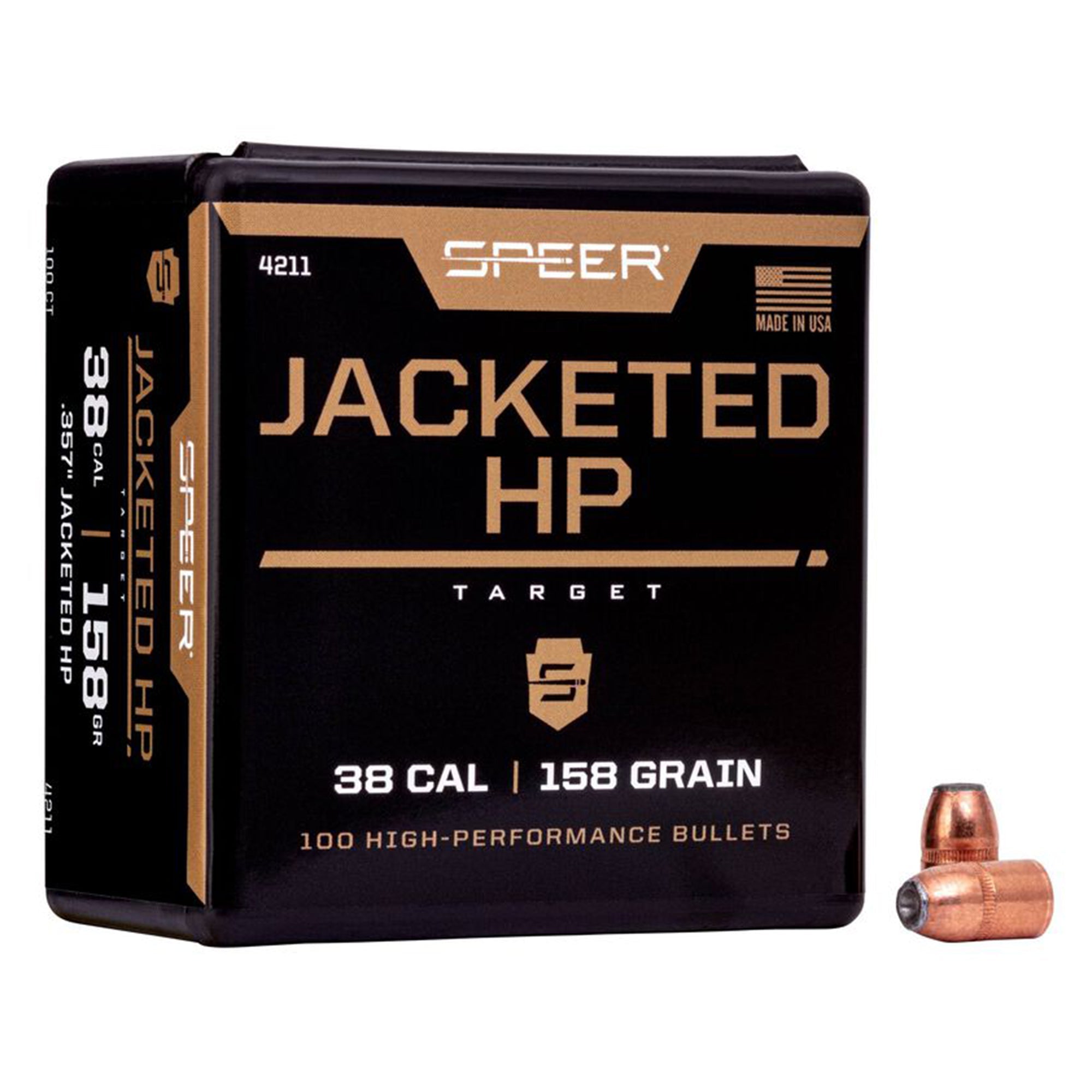 38 Cal 158gr JHP