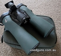Brand new binos that have been on 1 trip . Come with forehead rest also super stable can glass without tripod