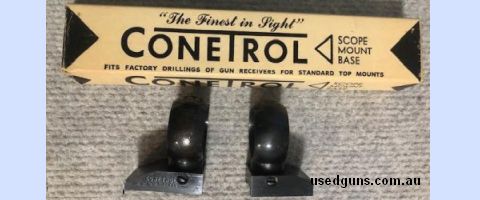 Conetrol Huntur Sako rifle 1" mounts. Quality windage adjustable mounts USA made. Phone 0429849007. If reply by email please forward return phone number.