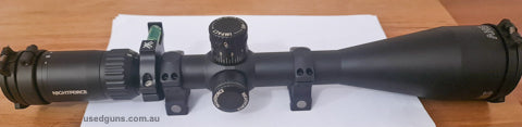 Only used once SHV 5-20x50  scope with moar illuminated reticle. Comes with nightforce caps and rings plus vortex level. Second focal plane. An excellent huntin